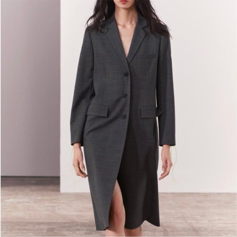 Zara Tailoring Wool Blend Frock Coat